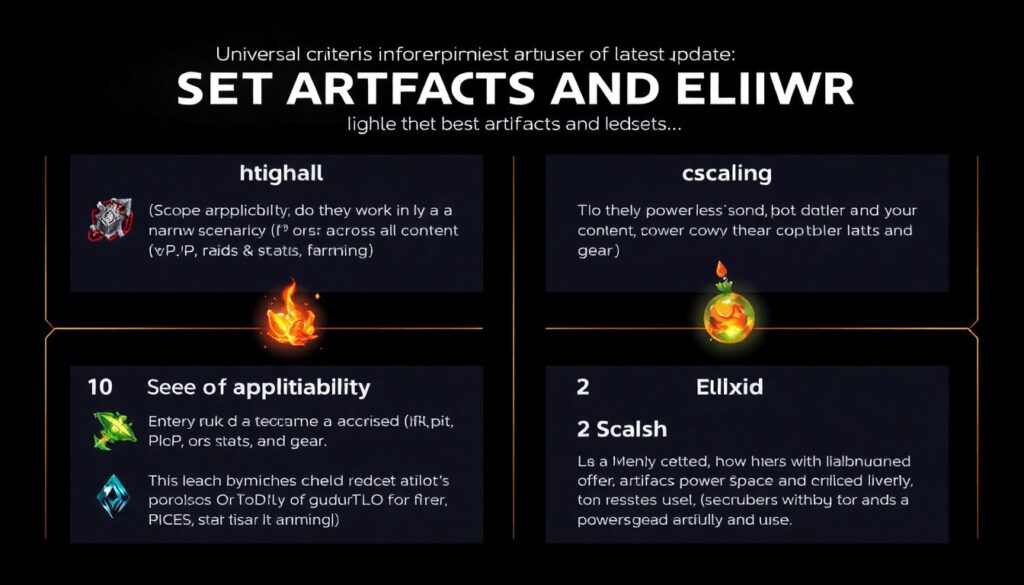 Обзоры артефактов и эликсиров в обновлениях - иллюстрация