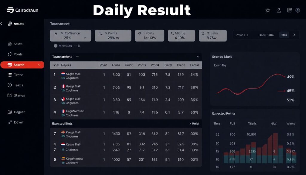 Ежедневные результаты и их влияние на турнирную динамику - иллюстрация