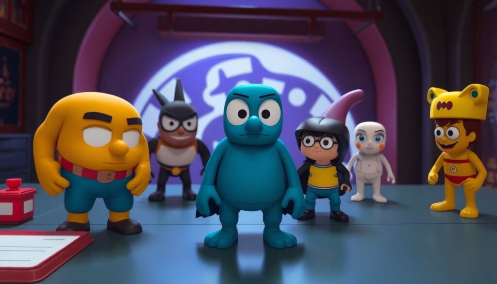 Фан-культура в формате стрит-арт и фан-игры - иллюстрация